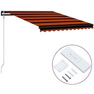 Automatic retractable awning 300 x 250 cm orange-brown - Awning