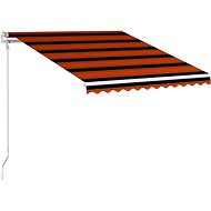 Automatic retractable awning 350 x 250 cm orange-brown - Awning