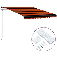 Automatic retractable awning 350 x 250 cm orange-brown - Awning