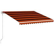 Automatic retractable awning 400 x 300 cm orange-brown - Awning