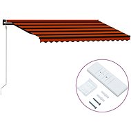 Automatic retractable awning 400 x 300 cm orange-brown - Awning