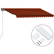 Automatic retractable awning 450 x 300 cm orange-brown - Awning