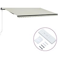 Automatic retractable awning 600 x 300 cm cream - Awning