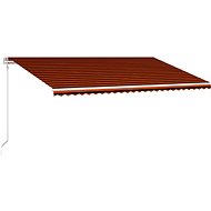 Automatic retractable awning 600 x 300 cm orange-brown - Awning
