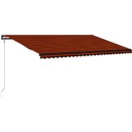 Automatic retractable awning 600 x 300 cm orange-brown - Awning