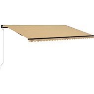 Automatic retractable awning 600 x 300 cm yellow-white - Awning