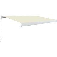Cassette awning for manual operation 350 x 250 cm cream - Awning