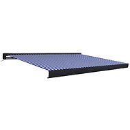 Cassette Awning with Motor 300 x 250cm Blue-white - Awning