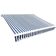 Plachta na markýzu plátěná modro-bílá 6 x 3 m (bez rámu) - Markýza