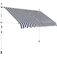 SHUMEE Markýza, modro-bílé pruhy 250cm - Markýza