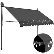 SHUMEE Markýza s LED světlem, antracit 300 cm - Markýza