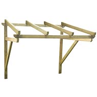 Entrance roof 200 x 100 x 160 cm solid pine - Door Canopy