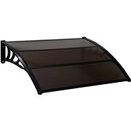 Entrance roof black 120 x 100 cm polycarbonate - Door Canopy