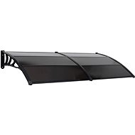 Entrance roof black 200 x 100 cm polycarbonate - Door Canopy