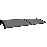 Entrance roof black 200 x 80 cm polycarbonate - Door Canopy
