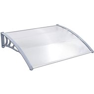Entrance roof gray 150 x 100 cm polycarbonate - Door Canopy