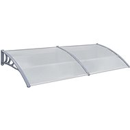 Entrance roof gray 200 x 100 cm polycarbonate - Door Canopy