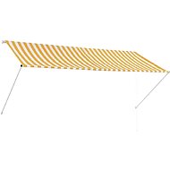 SHUMEE Markýza, žluto-bílá 300 x 150 cm - Markýza