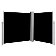 Zatahovací boční markýza / zástěna černá 140 x 600 cm - Markýza