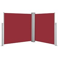 Zatahovací boční markýza / zástěna červená 100 x 600 cm - Markýza