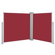 Zatahovací boční markýza / zástěna červená 120 x 600 cm - Markýza