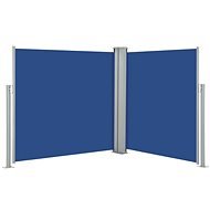 Zaťahovacia bočná markíza/zástena modrá 120 × 600 cm - Markíza