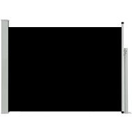 Zatahovací boční markýza/zástěna na terasu 100 x 500 cm černá - Markýza