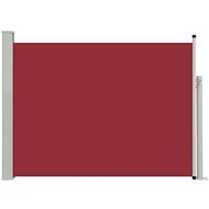 Zatahovací boční markýza/zástěna na terasu 100 x 500 cm červená - Markýza
