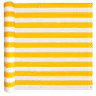 Balcony screen HDPE 75 x 600 cm yellow-white - Screen