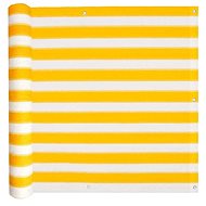 Balcony screen HDPE 90x400 cm, yellow-white - Screen