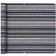 Balcony screen oxford fabric 75 x 400 cm gray stripe - Screen