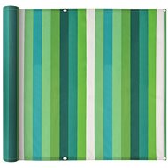 Balcony screen oxford fabric 75 x 600 cm green stripe - Screen