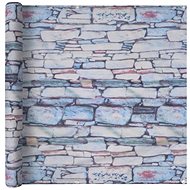 Balcony screen oxford fabric 90 x 400 cm print with stones - Screen