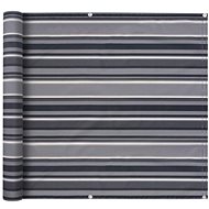 Balcony screen oxford fabric 90 x 400 cm gray stripe - Screen