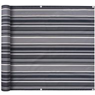 Balcony screen oxford fabric 90 x 600 cm gray stripe - Screen