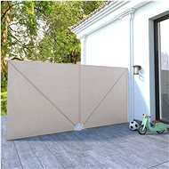 Folding screen for the terrace cream 400 x 200 cm - Screen