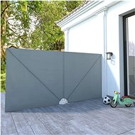 Folding screen for the terrace gray 400 x 200 cm - Screen
