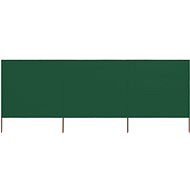 3-piece screen against the wind fabric 400 x 160 cm green - Screen