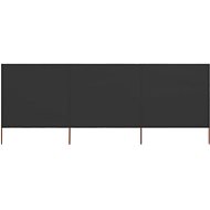 3-piece screen against the wind textile 400 x 80 cm anthracite - Screen