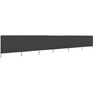 6-piece screen against the wind gray 800 x 80 cm fabric - Screen
