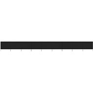 9-piece screen against the wind textile 1200 x 80 cm black - Screen