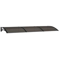 SHUMEE Vchodová stříška černá 300 × 100 cm polykarbonát - Stříška nad dveře