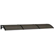 SHUMEE Vchodová stříška černá 300 × 80 cm polykarbonát - Stříška nad dveře