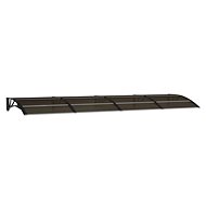 SHUMEE Vchodová stříška černá 350 × 100 cm polykarbonát - Stříška nad dveře