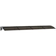 SHUMEE Vchodová stříška černá 350 × 80 cm polykarbonát - Stříška nad dveře