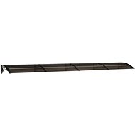 SHUMEE Vchodová stříška černá 400 × 80 cm polykarbonát - Stříška nad dveře