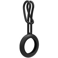 MG Keychain silikonový kryt na Apple AirTag, černý - AirTag Loop
