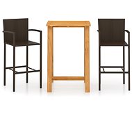 3-piece garden bar set brown 3067952 - Garden Furniture