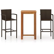 3-piece garden bar set brown 3067984 - Garden Furniture