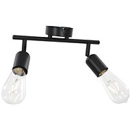 2-way Spotlight with Incandescent Bulbs 2 W Black E27 - Spot Lighting
